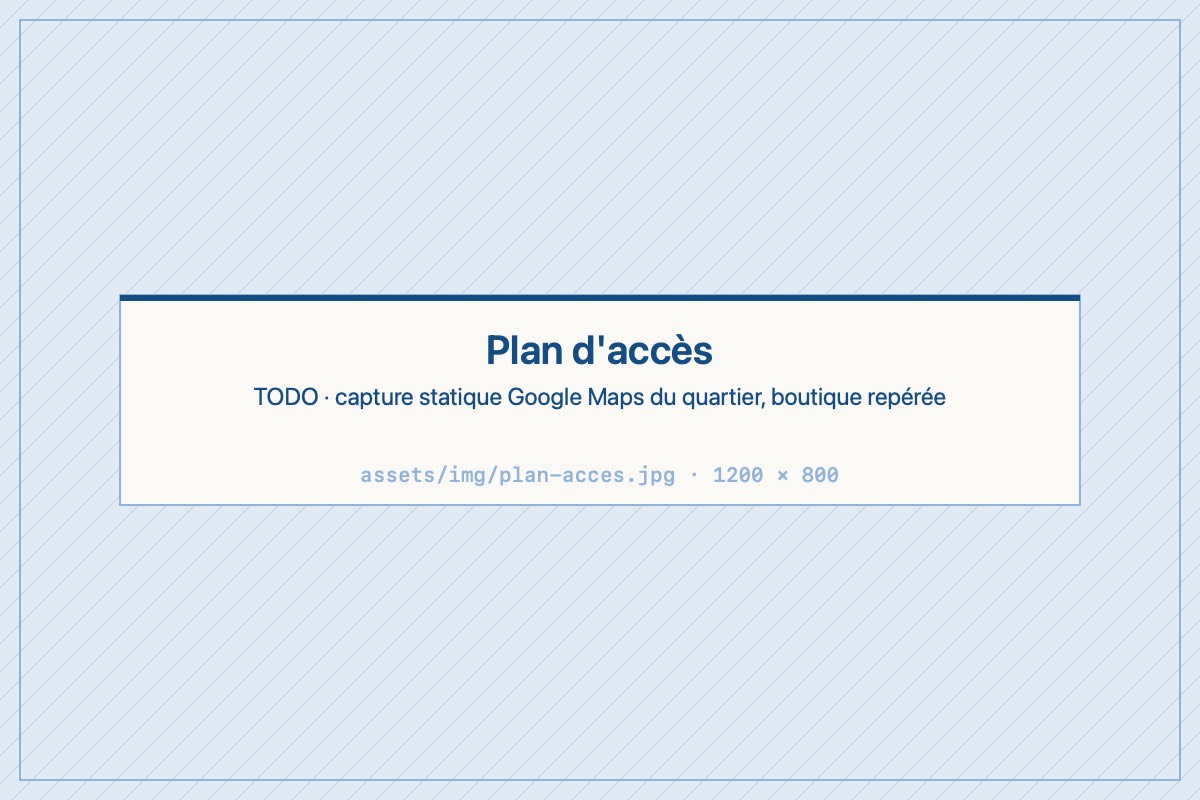 Plan du quartier avec l’emplacement de la boutique Astuce PC
